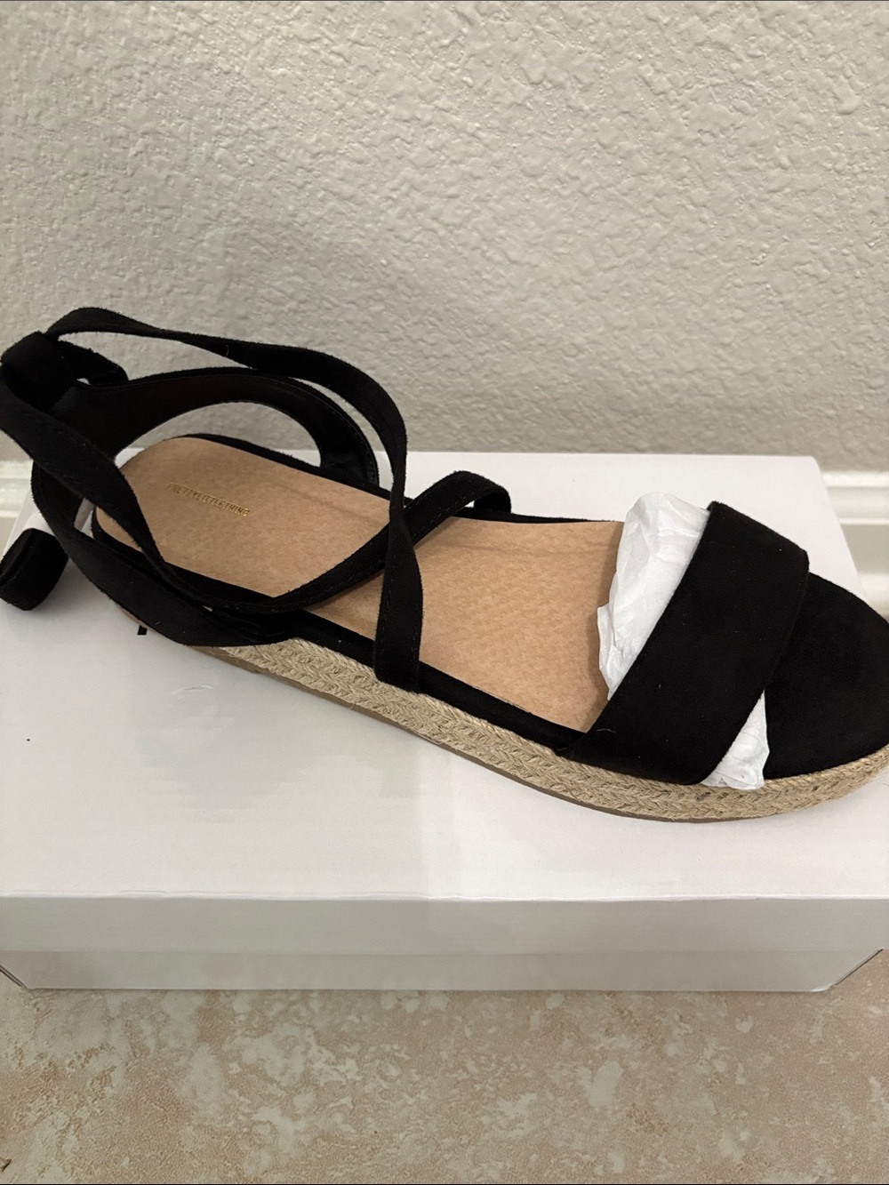 Espadrille Ankle-Tie Sandal